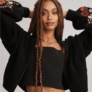 By Anthropologie Isla Baltic Bomber Sweater NWOT Size M